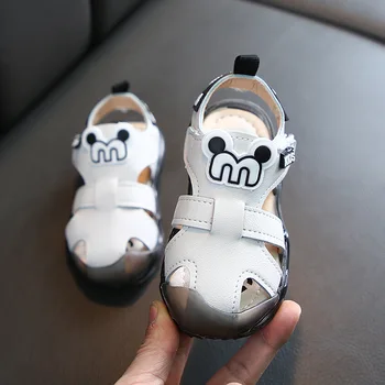 

Children's Sandals 2020 Summer New Children's Closed Toe Toddler Soft Bottom Wear-resiatant Boy Beach Shoes Size 21-30 D117