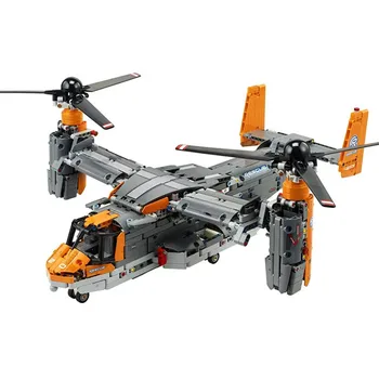 

New 2020 Technic Bell-Boeing V-22 Osprey Aircraft Building Blocks Kits Bricks Classic City Model Kids Toys For Children Gift