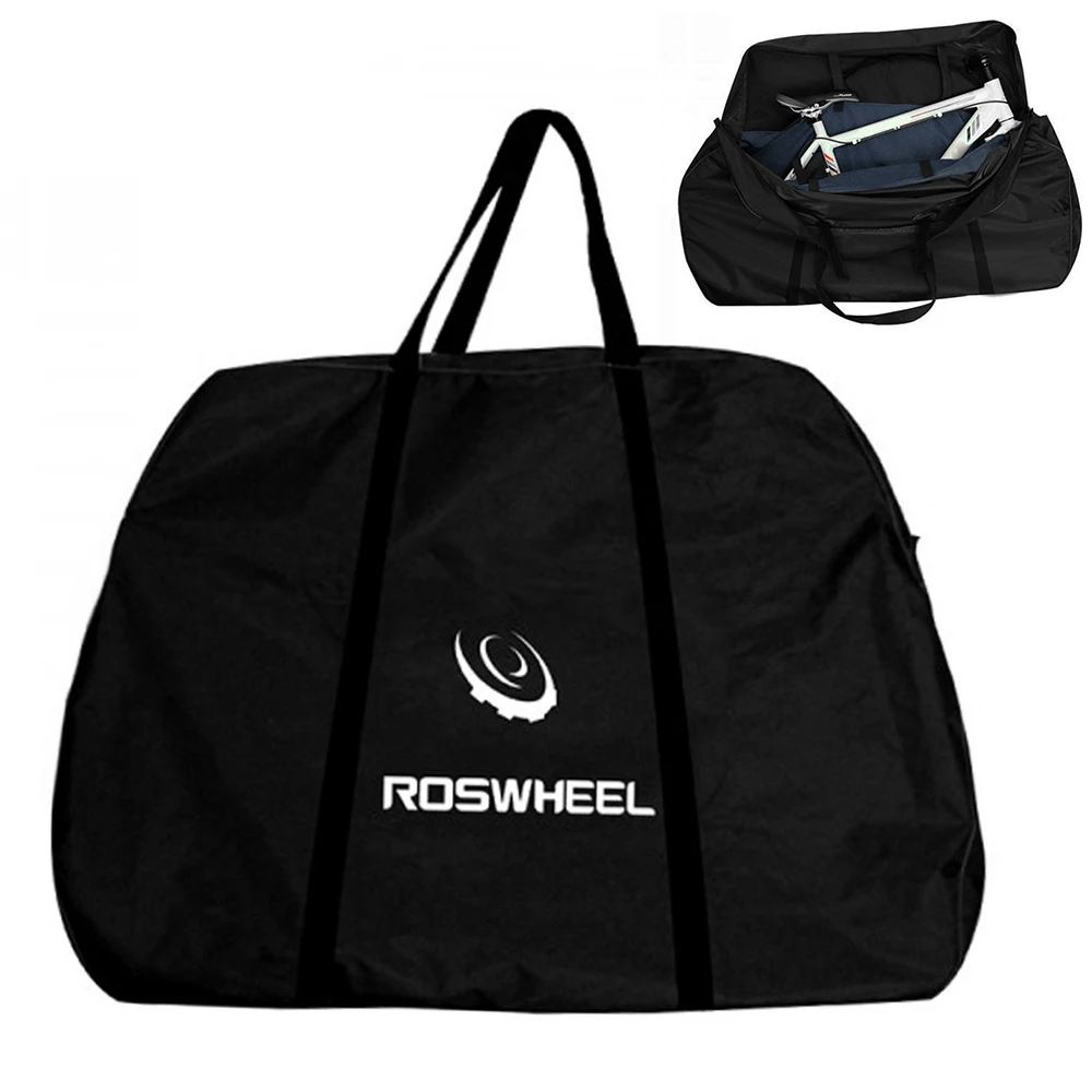 

Bike Travel Case Foldable Transport Bag Carrier Bag Mountain Road Bike Carrying Case with Fork Protector