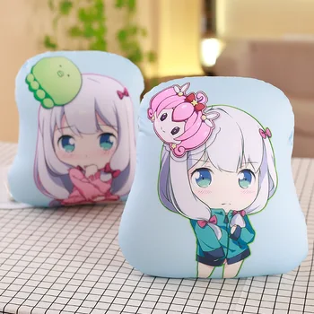 

Eromanga Sensei Cute Decorative Cushion Throw EPS Pillow Anime Bed Sofa Gift Izumi Sagiri Two-Sided Back Cushion Blue
