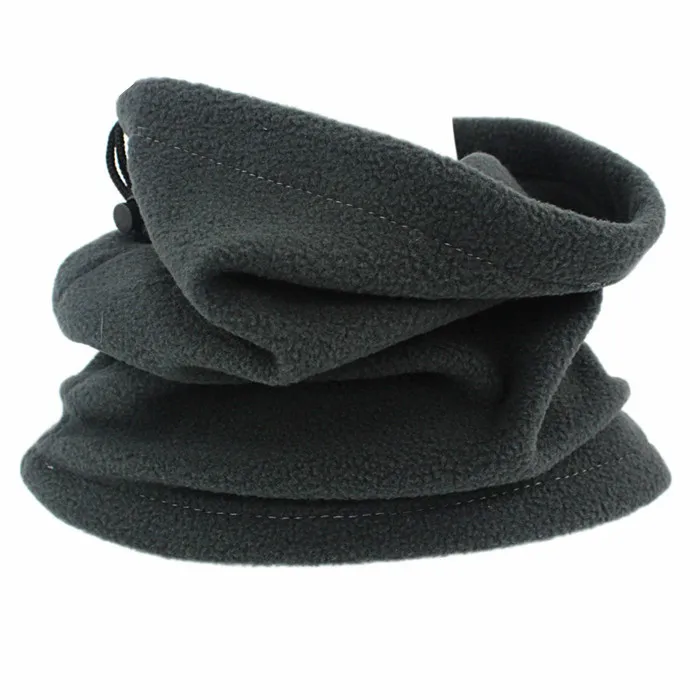 Dark grey 1 шт., 3 в 1, шапки унисекс, лыжный снуд, шарф для женщин и мужчин, теплый флисовый шарф, снуд для шеи, теплая маска для лица, зима, весна - Цвет: Dark grey