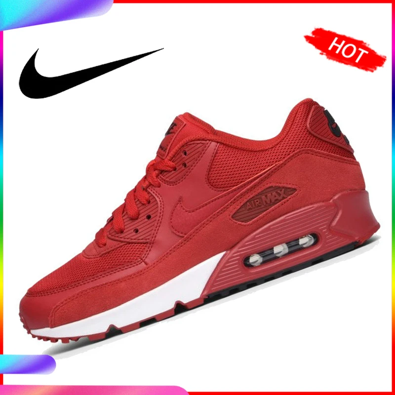 Продажа Оригинальные подлинные мужские кроссовки для бега NIKE AIR MAX 90, классическая спортивная обувь для улицы, Удобная и прочная дышащая 537384