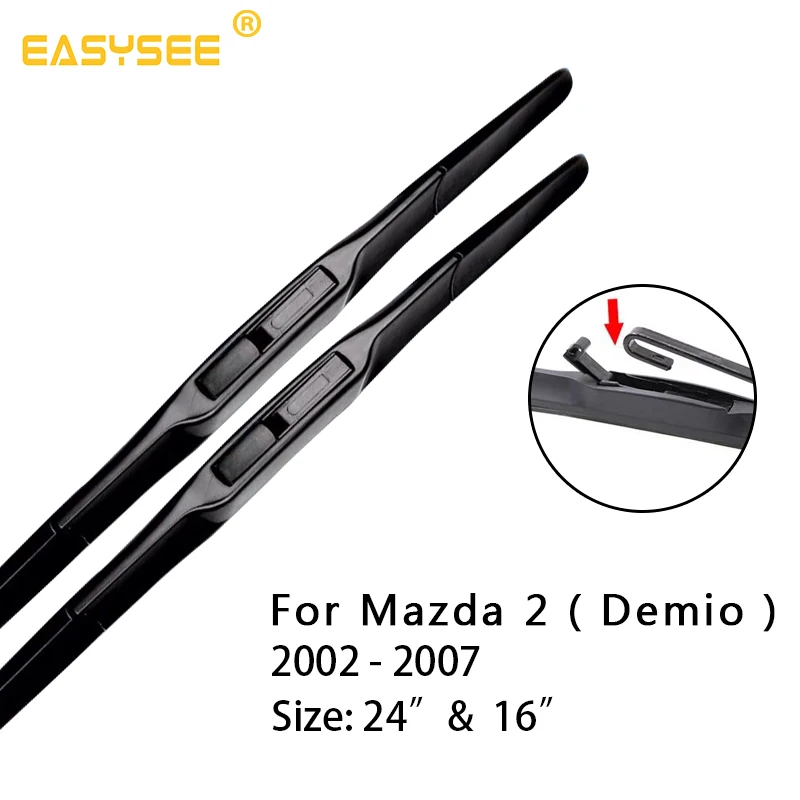 Стеклоочистители ветрового стекла для Mazda 2 Demio DY DE DJ Fit Hook Arms с 2002 по 2010 2011 2012 2013 2014