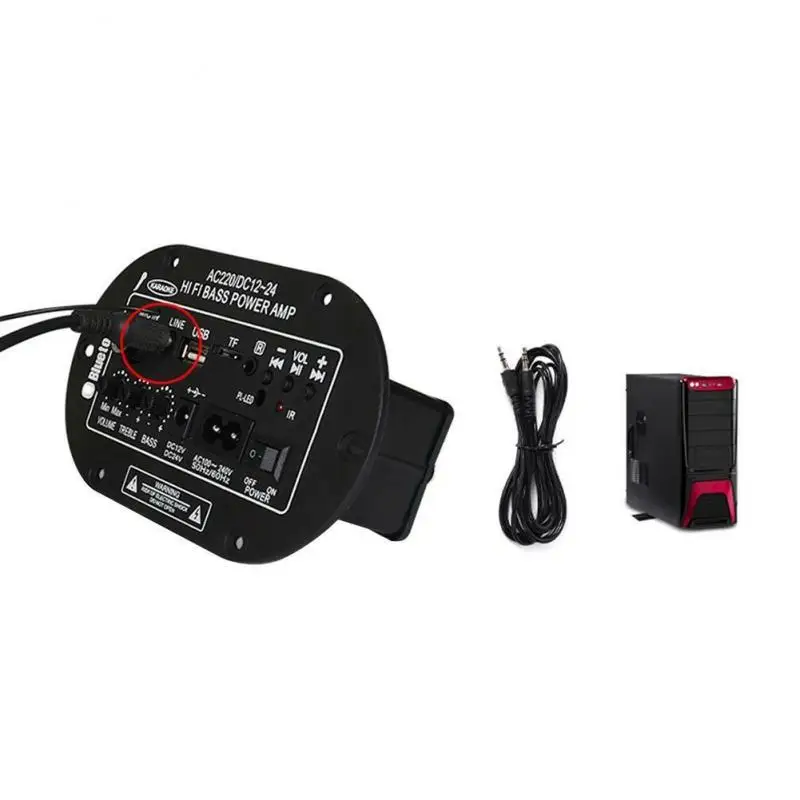 12 В 24 220 Bluetooth Сабвуфер Автомобильный домашний усилитель мощности двойной