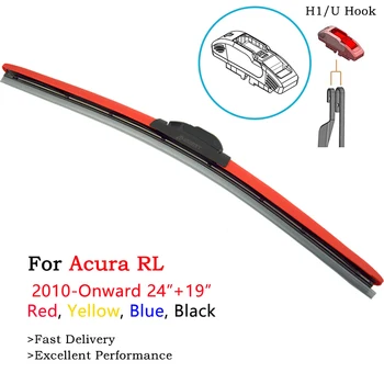 

HESITE Colorful Windshield Wiper Blades For Acura RL KB2 98 2002 2005 2006 24"+19" Red Blue Yellow Hybrid Wipers Brackless Clear