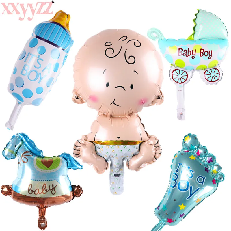 XXYYZZ 5 шт Мини baby shower Для мальчиков и девочек украшение праздника фольги воздушный шар для Бэйби Шауэр воздушный шар в форме автомобиля на день рождения принадлежности для вечеринки воздушный шар d