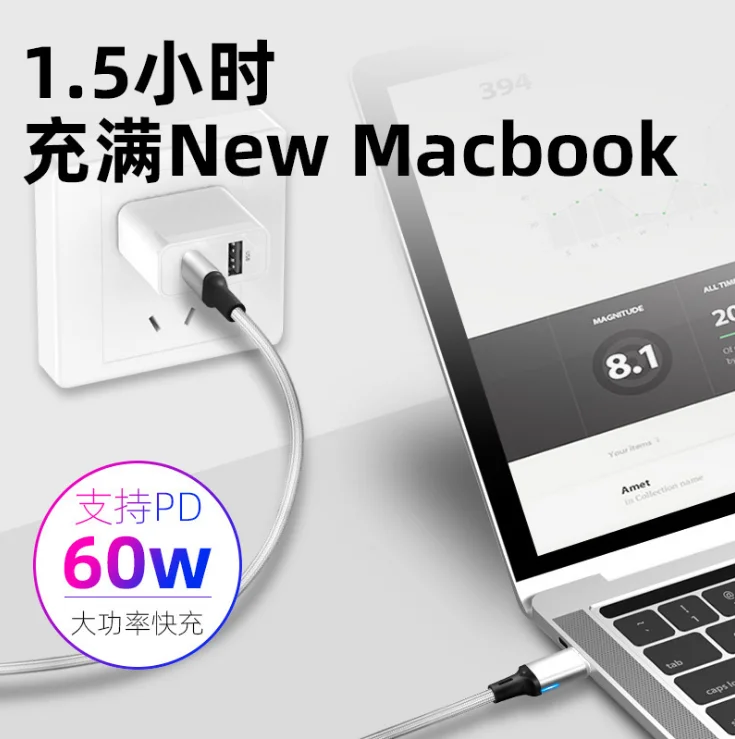 Магнитный кабель type-C-USB C для нового MacBook Pro huawei Matebook 100 Вт PD быстрое магнитное зарядное устройство USB-C кабели быстрого зарядного устройства