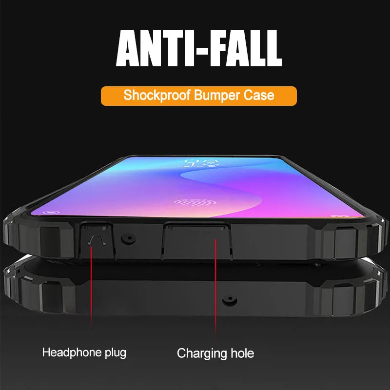 

Luxury Armor Shockproof Phone Case For Xiaomi Redmi Note 7 6 K20 Pro 5 PLus Hard PC Soft Cover For Redmi 7A 6A 5A 7 Bumper Cases