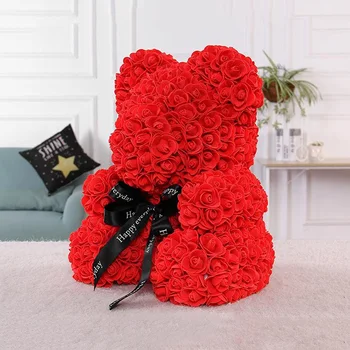 

500pcs/pack Creative Handmade Rose Flower Simulation Animal Shape Foam Decorative Flower DIY Garland Gift Making Accessories