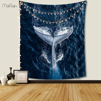 

3D Sea Dolphin Wall Hanging Tapestry for Living Room Decorative Home Bohemian Beach Towel Yoga Mat Carpet Wall Tapestry Decor