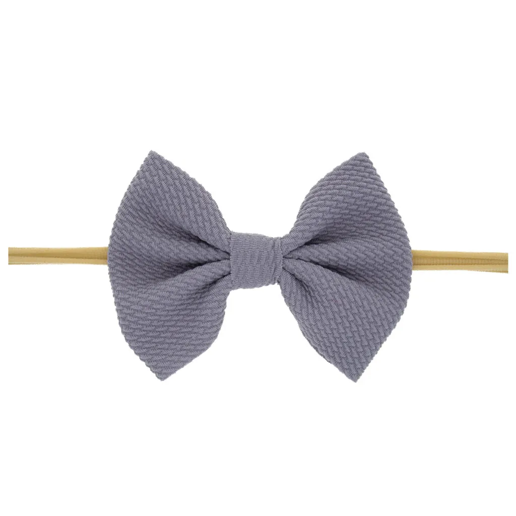 baby solid color Bowknot Headband Kids Girls Hair Accessories New Fashion Children