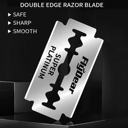 100 PCS/Lot Double Edge Razor Blades Super Platinum Stainless Steel Shaving Razor Replacement Safe Blade Smooth Barber Tools