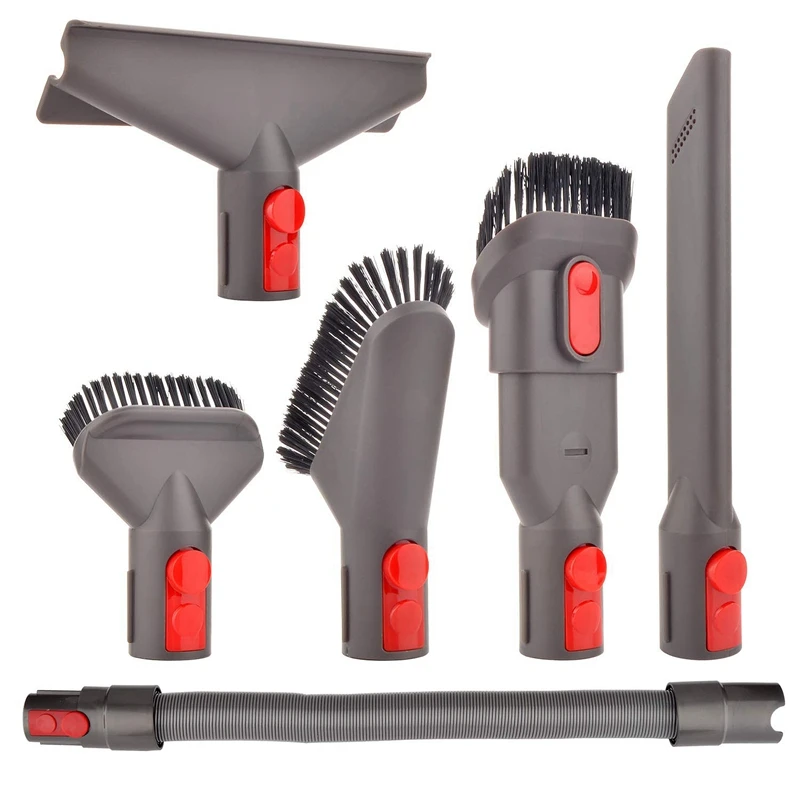 

6-Pcs Attachment Kit Brush Tool For Dyson V7 V8 V10 For Dyson Vacuum Cleaner Mattress Tool Crevice Tool Nozzle Dyson Parts