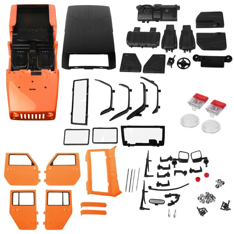 

313mm Wheelbase RC Car Body Shell Plastic for 1/10 RC Car Jeep Wrangler Axial SCX10-II 90046/90047 TRX4 Kit 72XC