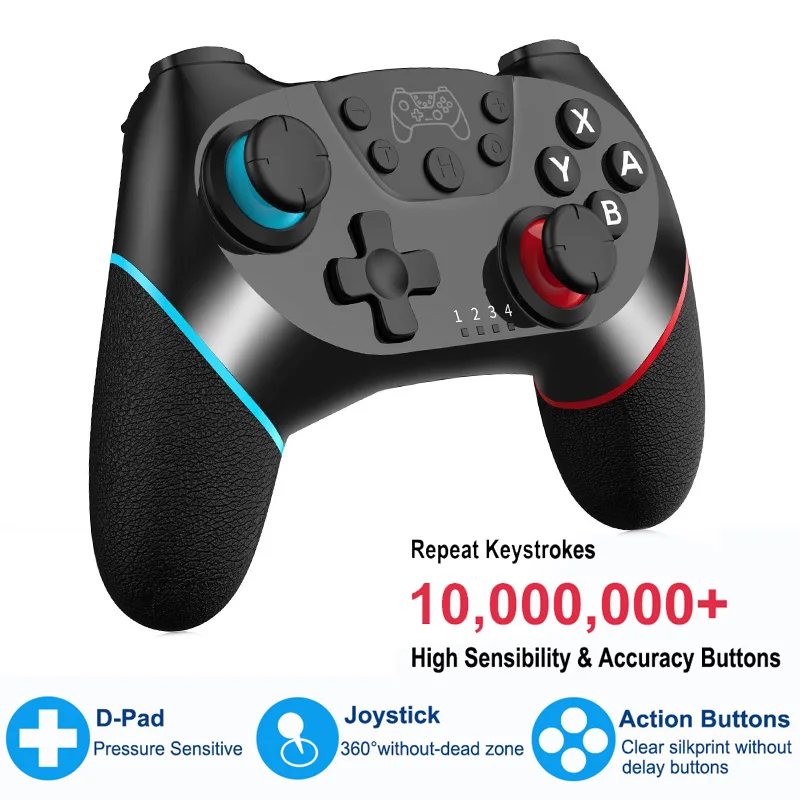 

Wireless Bluetooth Game Controller For Switch Pro NS-Switch Remote Console Joystick Gamepad with Gyro Axis working long time