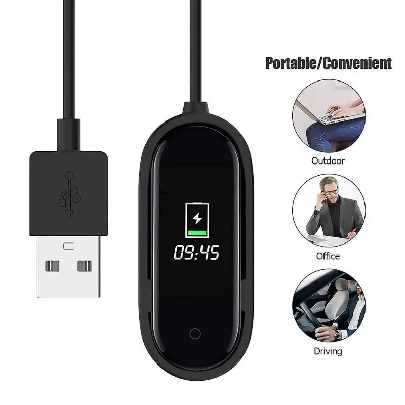 USB зарядное устройство док кабель адаптер для Mi Band 4 зарядный Band3 прочный хорошая