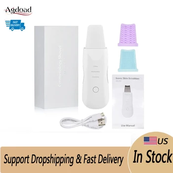 

Ultrasonic Skin Scrubber Deep Face Cleaning Peeling Shovel Facial Pore Acne Blackhead Cleaner Face Skin Scrubber Lift Machine