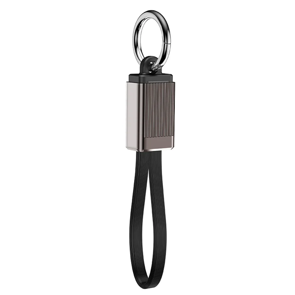 Портативный 3 в 1 USB 2A кабель для передачи данных Micro usb type C для iPhone освещение зарядное устройство мини брелок для зарядки синхронизации данных шнур для samsung