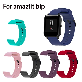 

2020 Silica Sports Strap For Huami Amazfit Bip GTS Watch Band Tracker Accessories Belt Wristband Straps Bracelet Anti-lost