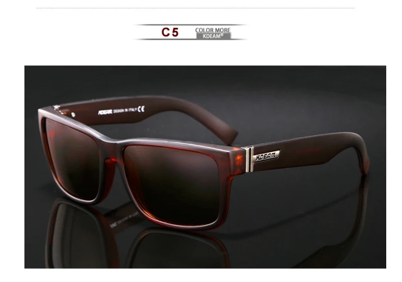 Летние новые стильные поляризационные солнцезащитные очки для мужчин и женщин KDEAM товары горячей распродажи ревамп спортивных солнцезащитных очков уличные очки для путешествия