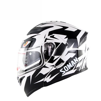 Мотоциклетный rcycle шлем SkyEye moto casco moto cross casque cascos para kask Кафе racer Полнолицевой скутер capacete aberto Акула шлем - Цвет: white