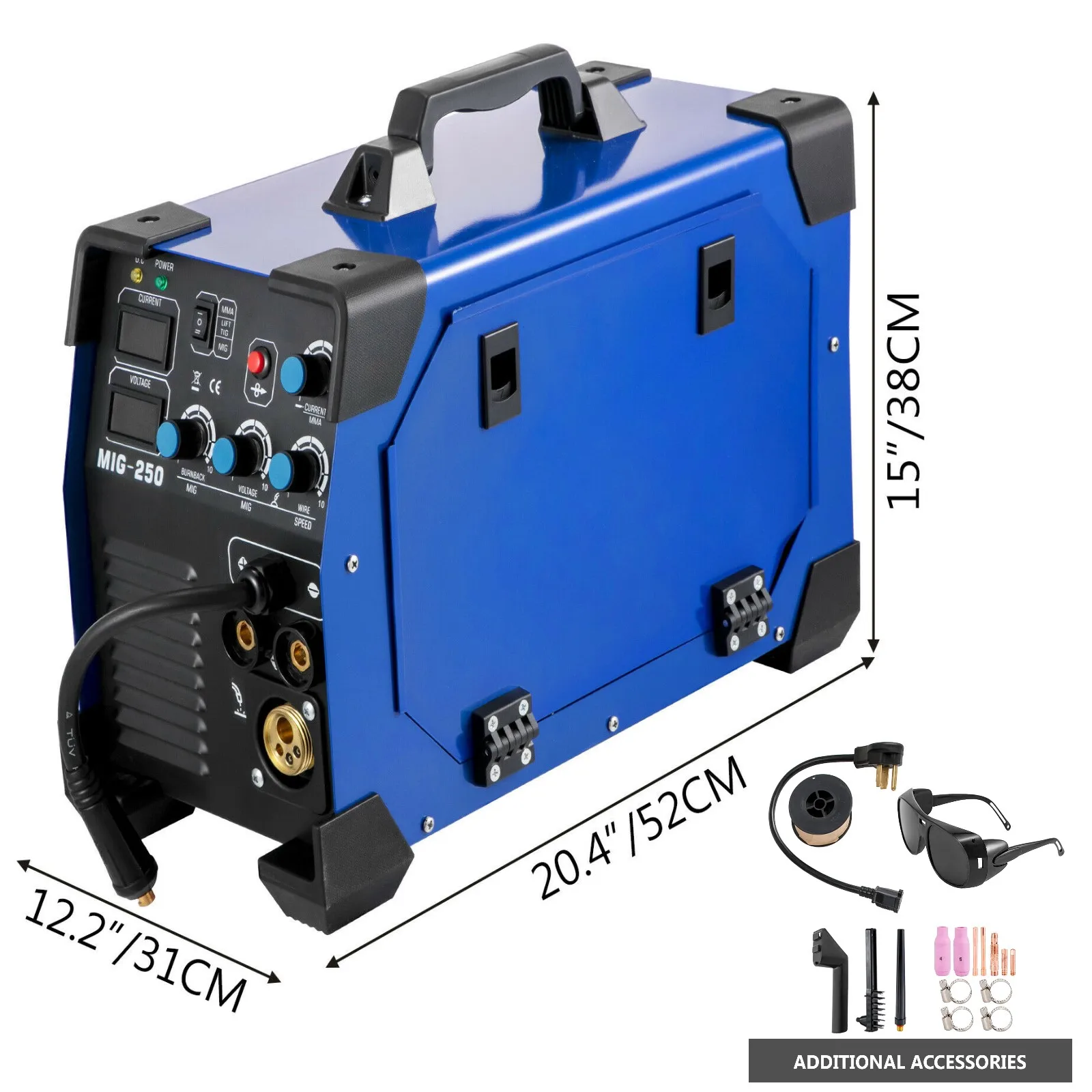 

Semi-automatic Welding Machine Mig Welder Welding Machine MIG-250 Welder 250A MIG MMA TIG 110V/220V