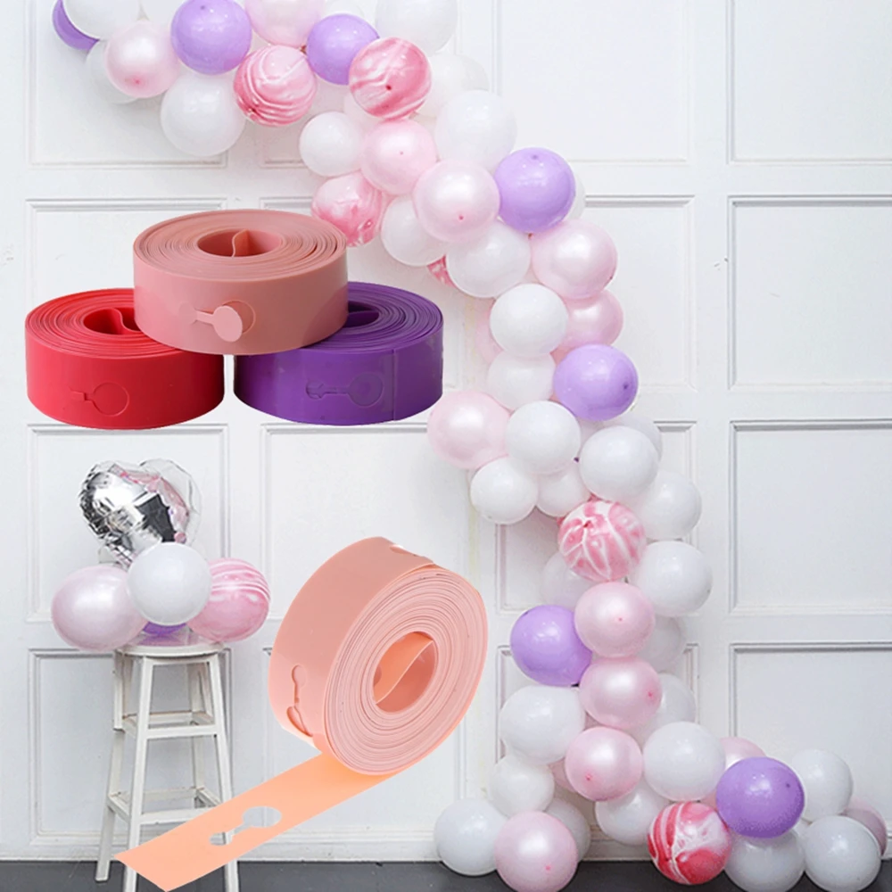 5m Macaron Double Hole Balloon Garland Strip Balloon Chain Tape Wedding Birthday Party Decorations Balloon Accessories