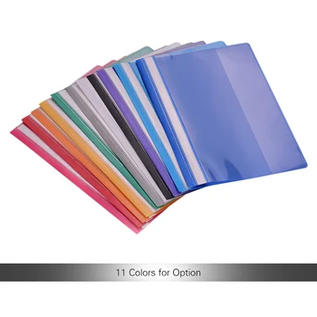 

Colorful File Bag Filling Product Document Organizer Clear Front Report Covers Project File Protector Letter Size with Fasteners