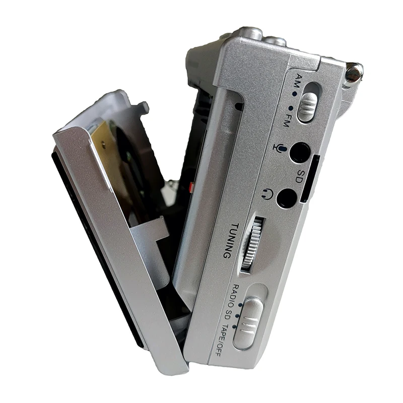 Microfone para Aprender a Língua Fita para Mp3 Walkman Cassette Player Converter Gravador fm am Rádio-built-in Alto-falante Música Notícias - Image 4