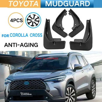 

Car Mudguard For Toyota Corolla Cross 2020 2021 Accessories 4pcs Tire Fender Modification Rear Wheel Lining Aoto Decoration