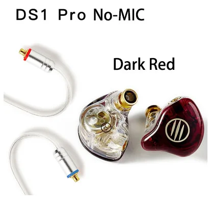 Auriculares BGVP DS1 PRO HIFI 1DD + 2BA tecnología híbrida en la oreja tipos de IEM OCC con micrófono/OCC chapado con cable MMCX 12
