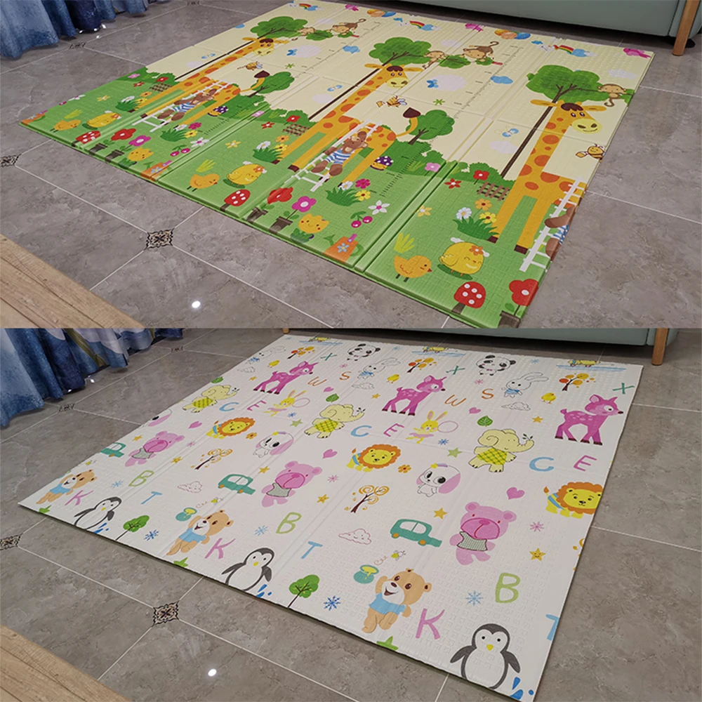 200*180 см складной мультяшный детский игровой коврик Xpe пазл детский коврик для ползания коврик для лазания ковер для ребенка