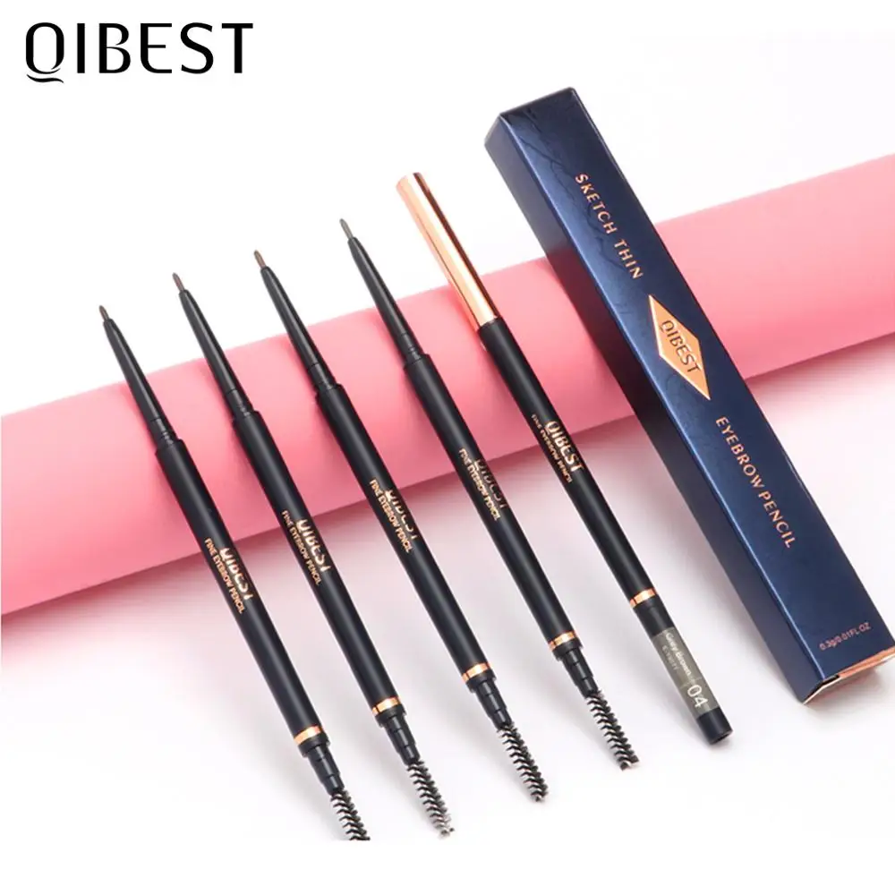 Карандаш для бровей QIBEST косметический тинт макияжа натуральный стойкий