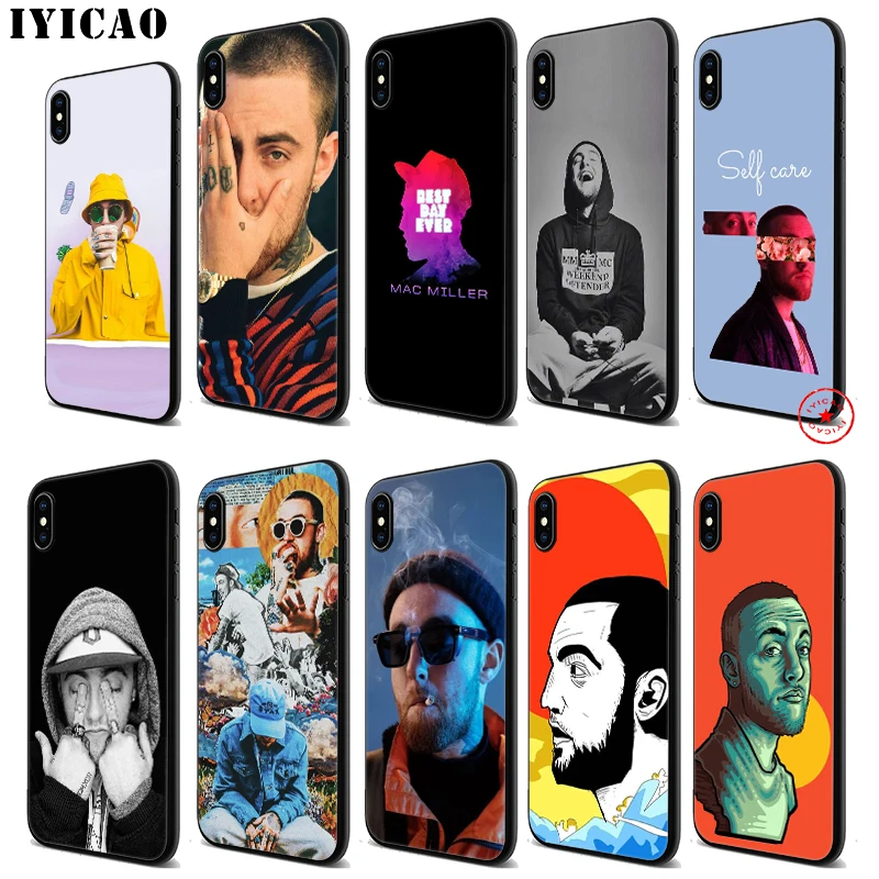 IYICAO Hip Pop Mac Miller мягкий черный силиконовый чехол для iPhone 11 Pro Xr Xs Max X или 10 8 7 6 6S Plus 5 5S |
