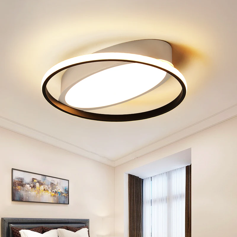

Modern Bedroom LED Ceiling Lamp With Remote Controller Surface Mounted Round Ceiling Lamp Creative light Fixture Lustres