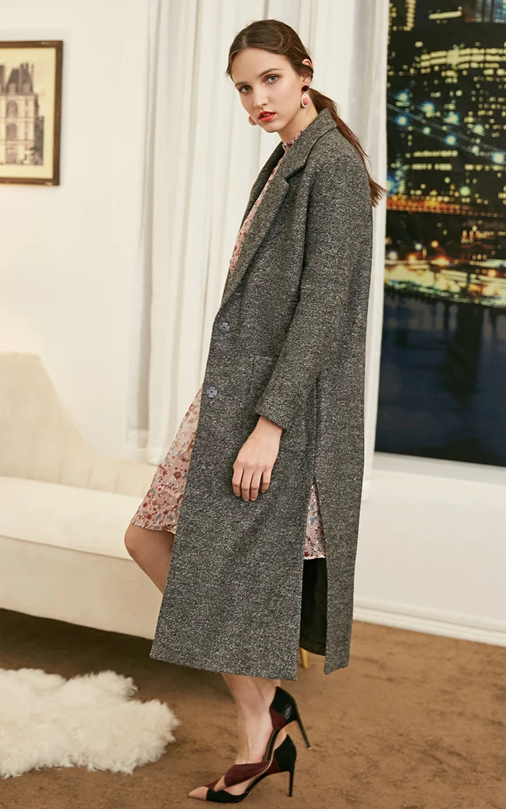 Vero Moda женское новое шерстяное пальто с боковыми карманами | 318327559