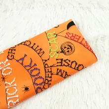 Мультфильм Хэллоуин хлопковый материал с печатным рисунком обычная ткань для лоскутных DIY шитье хлопок простой материал стеганое домашнее текстильное ремесло