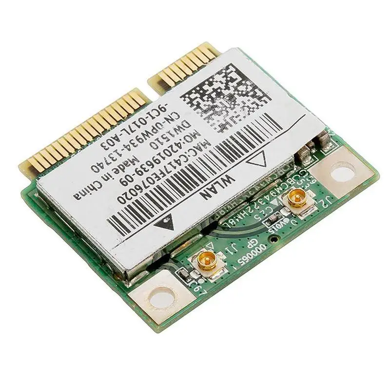 1 шт. Половина мини беспроводная Wifi сетевая карта для DW1510 PW934 BCM94322HM8L зеленая Wifi сетевая карта