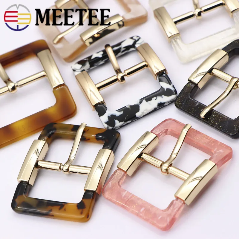 Meetee 2/5 шт. одноцветная пряжка для ремня из смолы мужчин и женщин головка