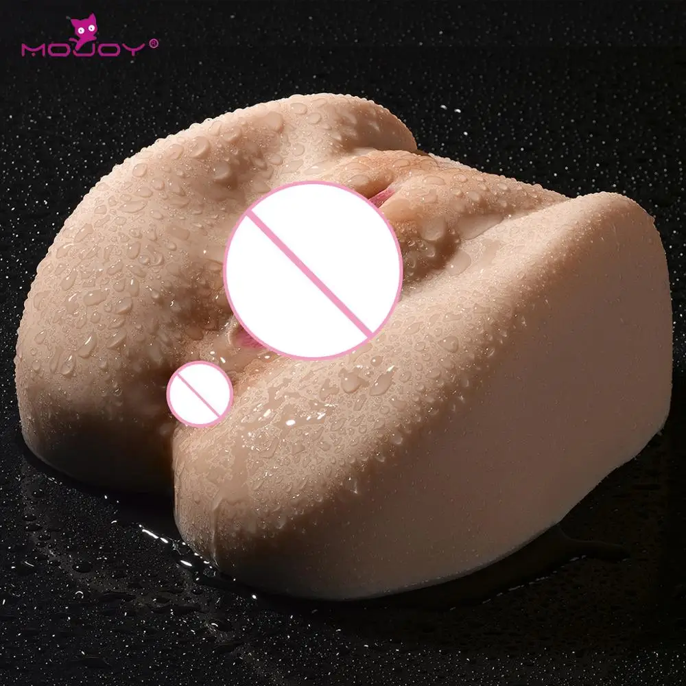 MOJOY 3D реалистичный силиконовый зад анальный Вагина киска Игрушки Реалистичный