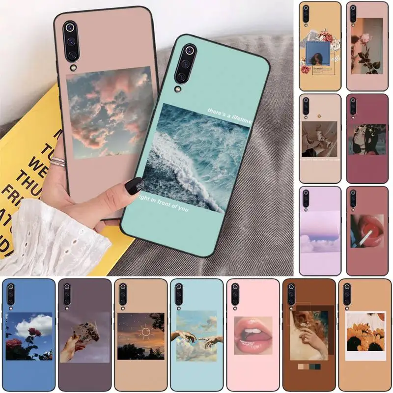 

LJHYDFCNB Pink Aesthetics songs lyrics DIY Luxury Phone Case for xiaomi mi 8 9 8SE 9SE 8Lite mix2 2S max2 3 Pocophone F1