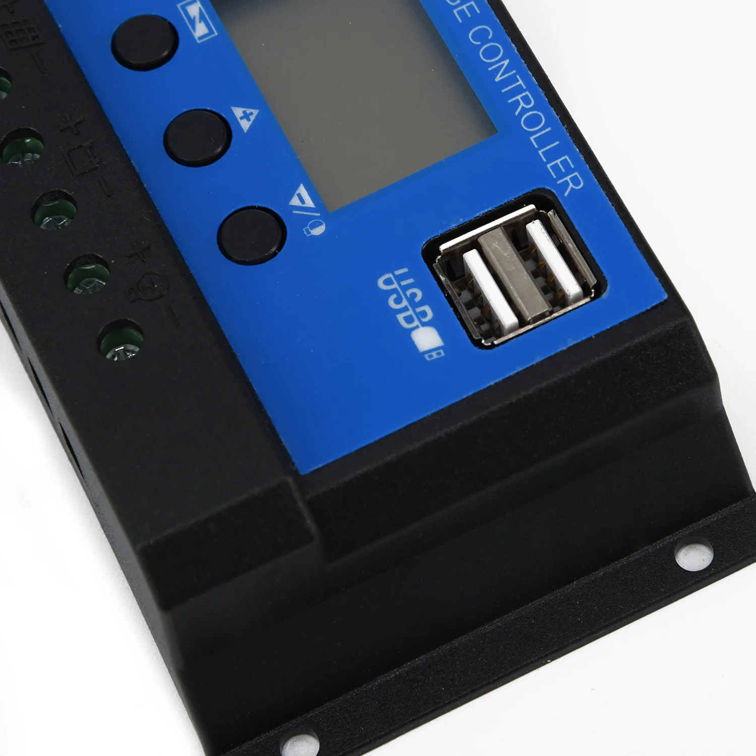 LCD USB Solar Panel Charge Intelligent Controller 12V/24V Battery Auto Regulator Low Calorific Value