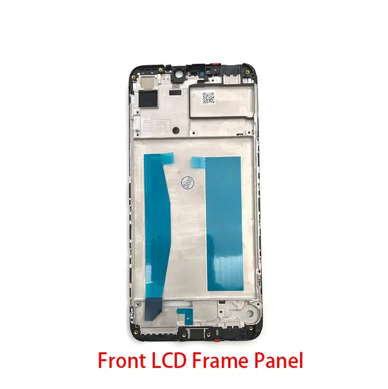 Передний корпус рамка lcd Рамка панель Крышка для Asus ZenFone Max M2 ZB633KL задняя крышка - Цвет: Front Housing Black