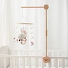 Baby Wooden Bed Bell Bracket Cartoon Bear Crib Bed Bell Stand Mobile Hanging Rattles Toy Holder Arm Bracket Crib Decoration 1