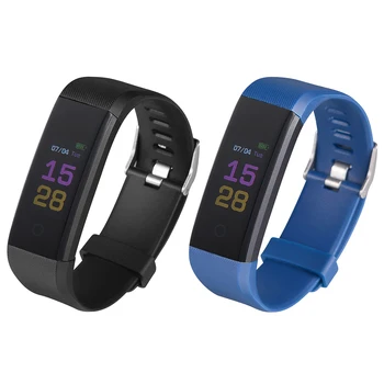 

115plus 0.96 inch OLED Color Screen Touch Control Smart Bracelet Heart Rate Blood Pressure Oxygen Monitor Fitness Sports Bnad