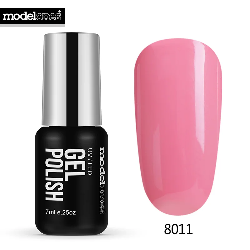 MODELONES без запаха органический замачиваемый УФ-гель для ногтей розовый цвет серия Гель-лак для ногтей маникюр цветной гель лак - Цвет: 8011