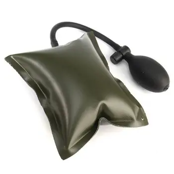 

1pc Automotive Car Air Pump Wedge Door Leveling Army Green Entry Shim Bag Tool