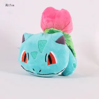 Bulbasaur 17cm Takara Tomy Пикачу Бульбазавр Squirtle Charmander мягкая игрушка Покемон хобби кукла аниме-атрибутика, плюшевые игрушки, детские подарки - Цвет: Bulbasaur 17cm