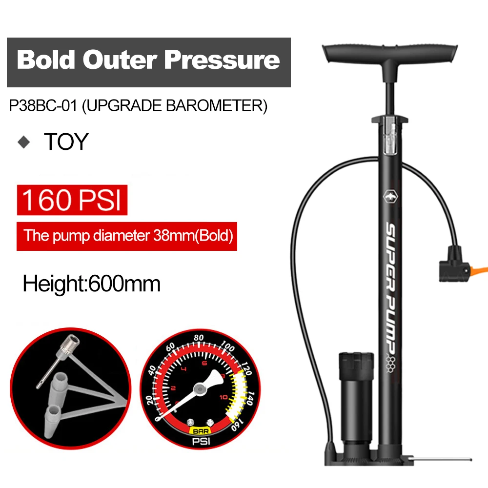 

P38BC-01 Motorcycle Pump Bicycle Bike Cycle Tyre Hand Air Mini Pump For Motor Home Use
