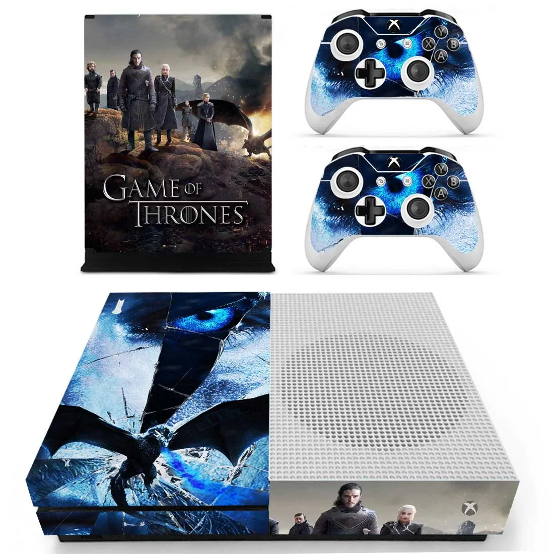 Игра престолов наклейка s для Xbox One S кожа Виниловая наклейка Pegatina для Xbox one тонкая консоль и два контроллера шкуры